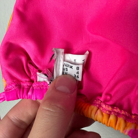 Princess Polly Carmen Tie Dye Bikini Top Size 4 - Picture 5 of 5